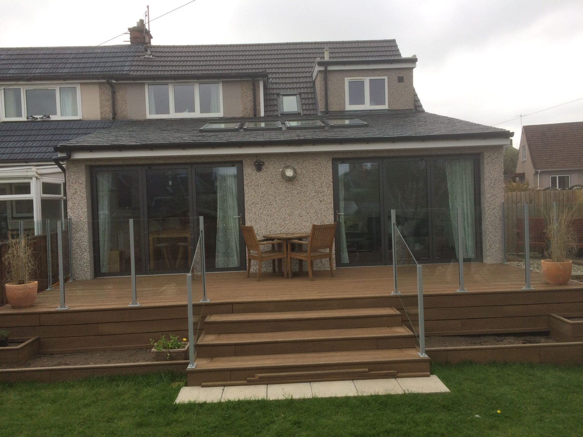 Composite Decking with Glass Balustrade by Marshall & Co in Perth