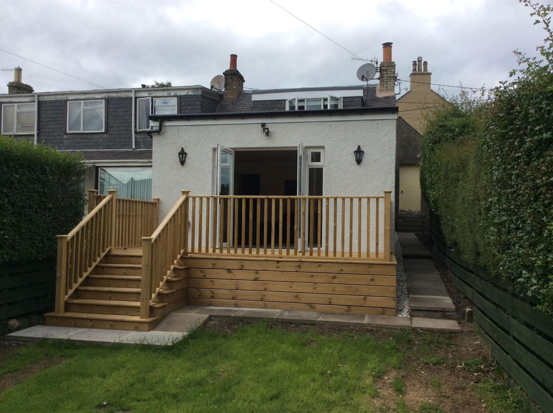 Raised Decking with Balustrade by Marshall & Co in Perth