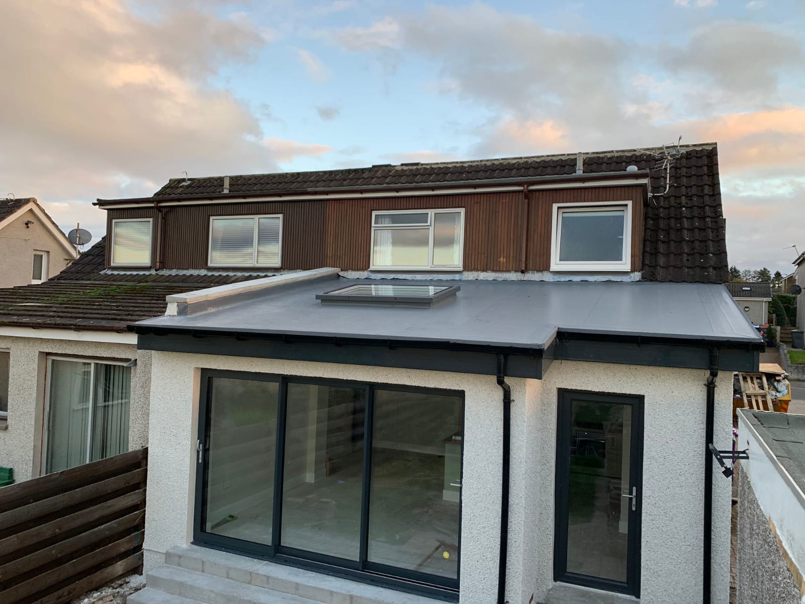 Flat Roof Extension with Skylight by Marshall & Co in Perth
