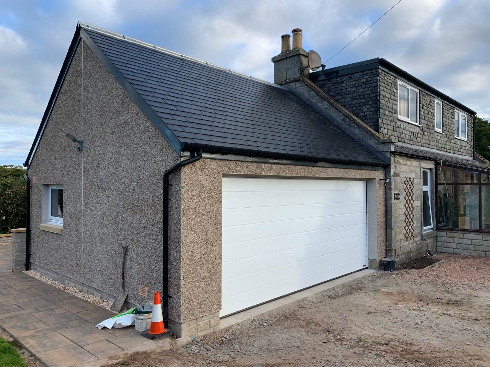Garage Extension by Marshall & Co in Perthshire