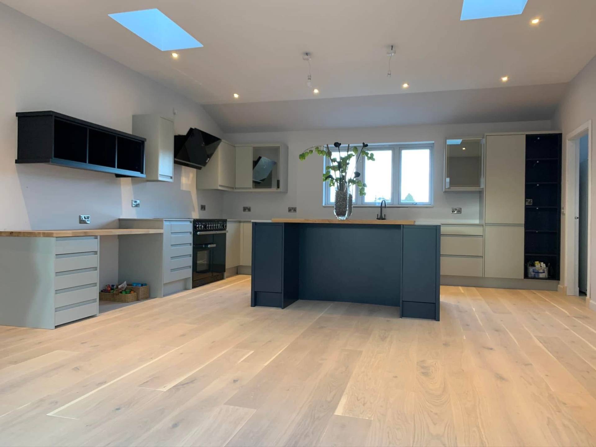 Kitchen Extension with Skylights by Marshall & Co in Crieff