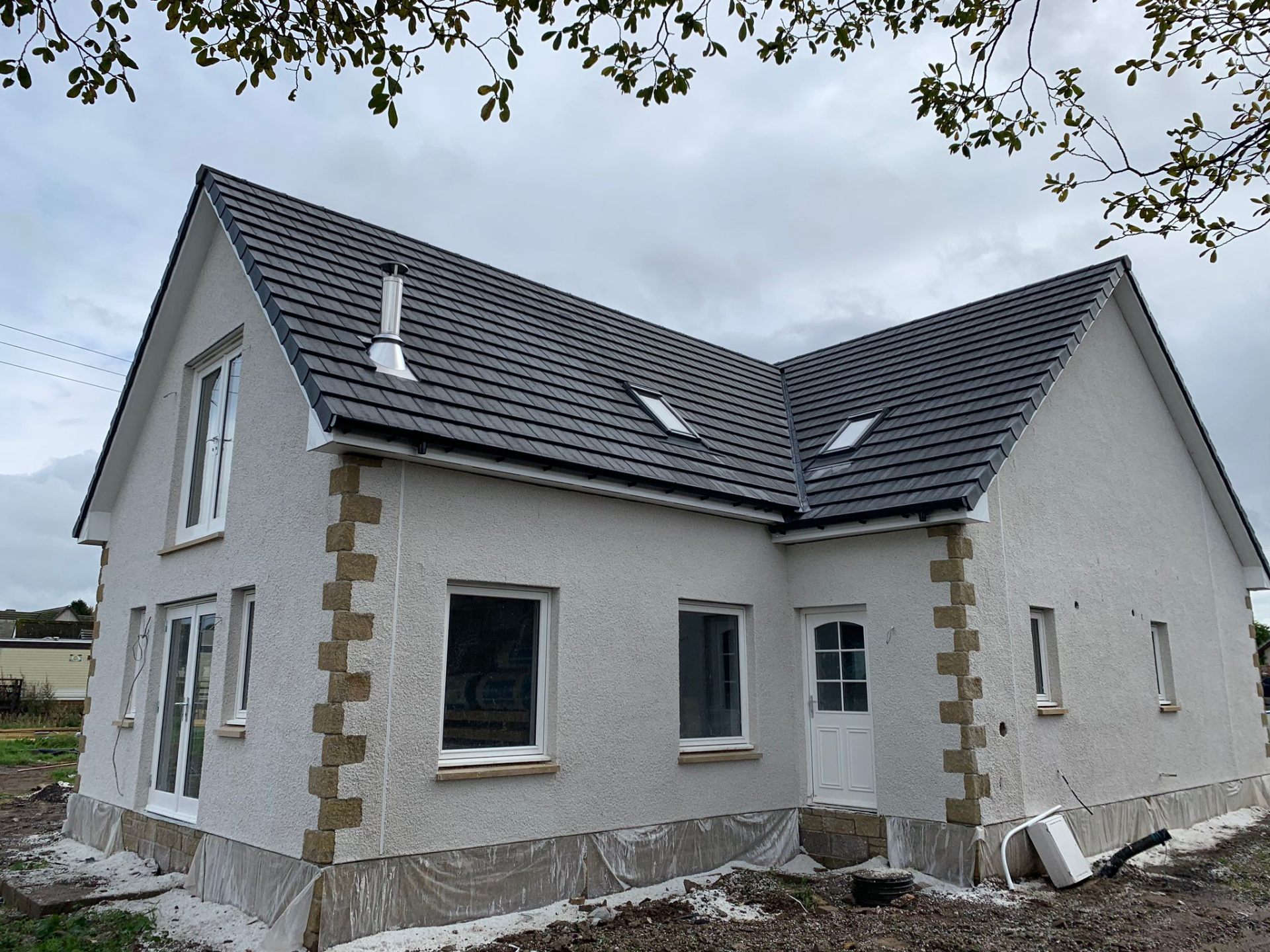 New Build — Rear Elevation by Marshall & Co in Perthshire